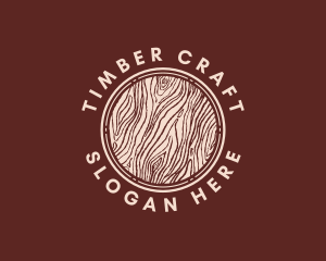 Wood Log Lumber logo design