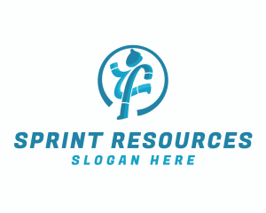 Running Man Athlete logo