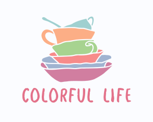 Colorful Kitchen Dishes logo design