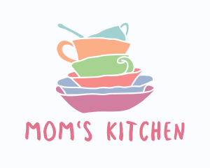 Colorful Kitchen Dishes logo design