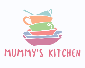 Colorful Kitchen Dishes logo design