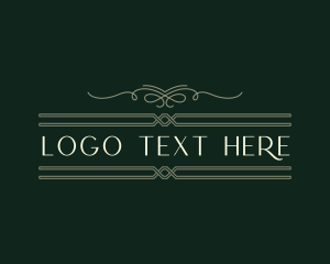 Luxury Traditional Signage logo