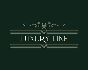 Luxury Traditional Signage logo design