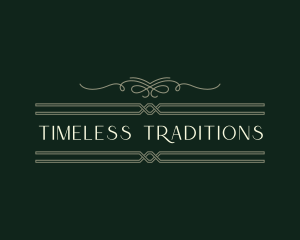 Luxury Traditional Signage logo design