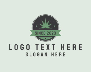 Weed Plant Banner logo