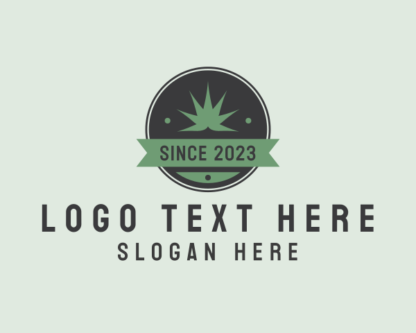 Cannabis Leaf logo example 2