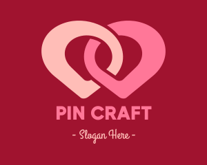 Link Location Pin logo design