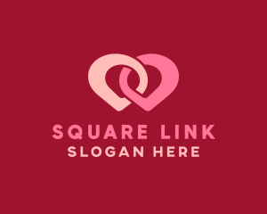 Link Location Pin logo design