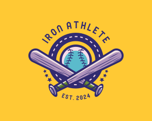 Baseball League Tournament logo design