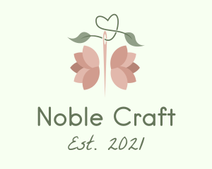 Needle Rose Craft logo design