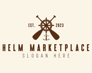 Nautical Paddle Anchor Wheel  logo