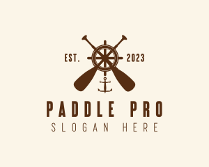 Nautical Paddle Anchor Wheel  logo