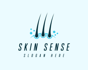 Skin Hair Follicle logo design