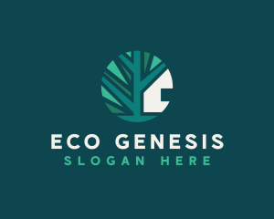 Eco Tree House logo design