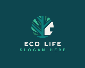 Eco Tree House logo design