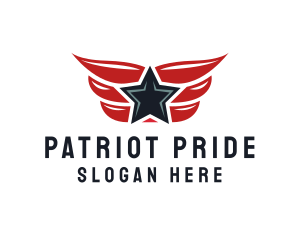 Patriotic Winged Star logo