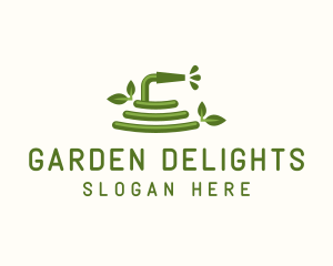 Landscaping Garden Water Hose logo design