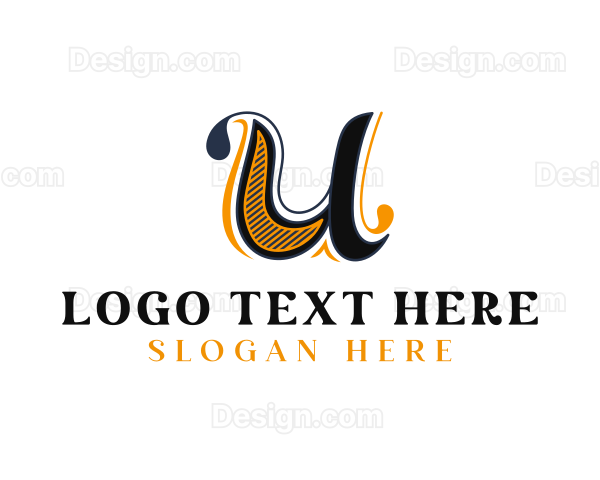 Royalty Designer Letter U Logo