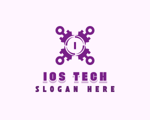 Tech Cybersecurity App logo design