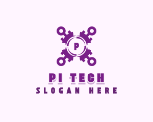 Tech Cybersecurity App logo design