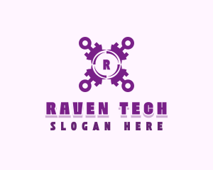 Tech Cybersecurity App logo design