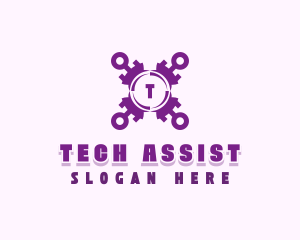 Tech Cybersecurity App logo design