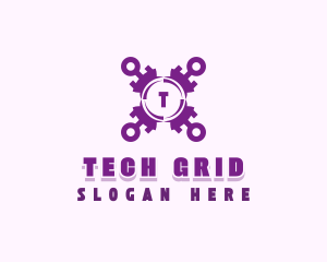 Tech Cybersecurity App logo design