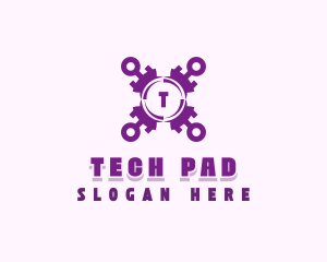 Tech Cybersecurity App logo design