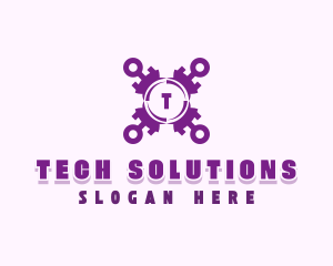 Tech Cybersecurity App logo design