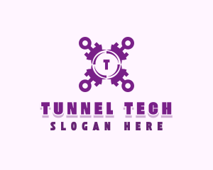 Tech Cybersecurity App logo design