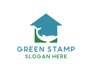 Blue Green Dolphin  logo design