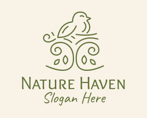 Happy Nature Bird  logo design