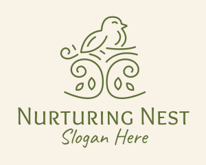 Happy Nature Bird  logo design