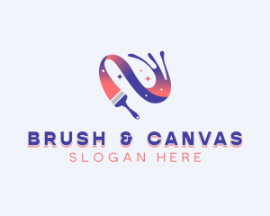 Paint Brush Glitter logo