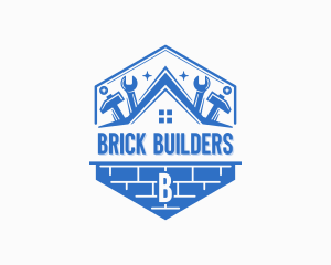 Brick Handyman Contractor logo design