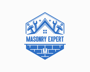 Brick Handyman Contractor logo design