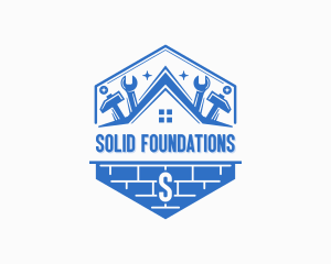 Brick Handyman Contractor logo design