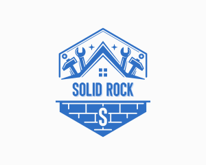 Brick Handyman Contractor logo design