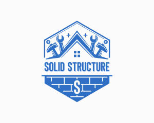 Brick Handyman Contractor logo design