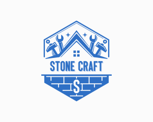 Brick Handyman Contractor logo design