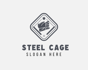 Steel Welding Gloves logo design