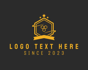 Hexagon Honey Banner logo