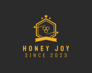 Hexagon Honey Banner logo
