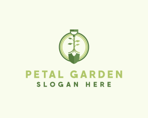 Eco Planting Shovel logo design