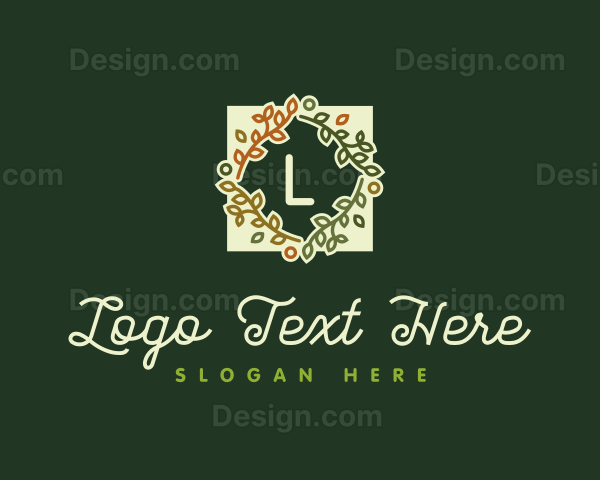 Vine Pattern Frame Logo