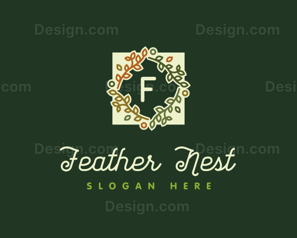 Vine Pattern Frame Logo