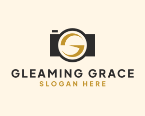 Camera Lens Letter G logo design