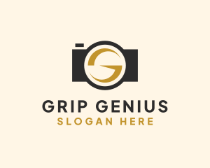 Camera Lens Letter G logo design