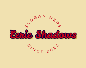 Handwritten Shadow Brand logo design