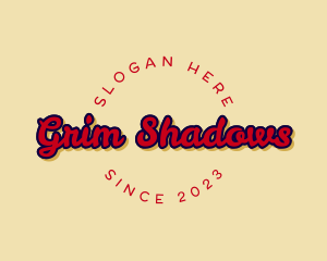 Handwritten Shadow Brand logo design